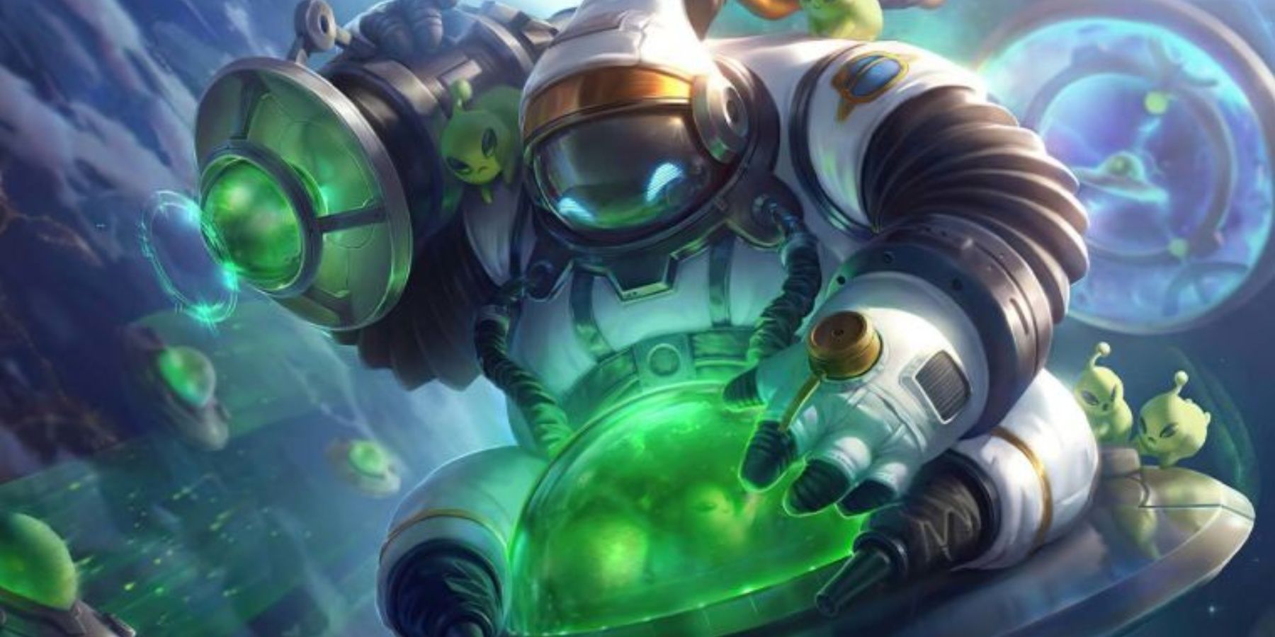 League of Legends Astronaut Bard splash art