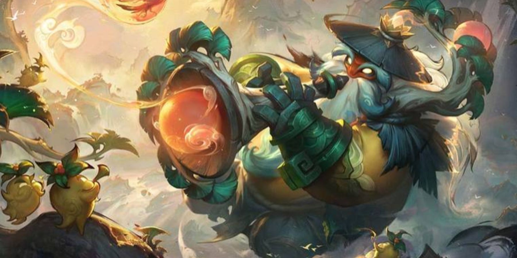 League of Legends Shan Hai Scrolls Bard splash art