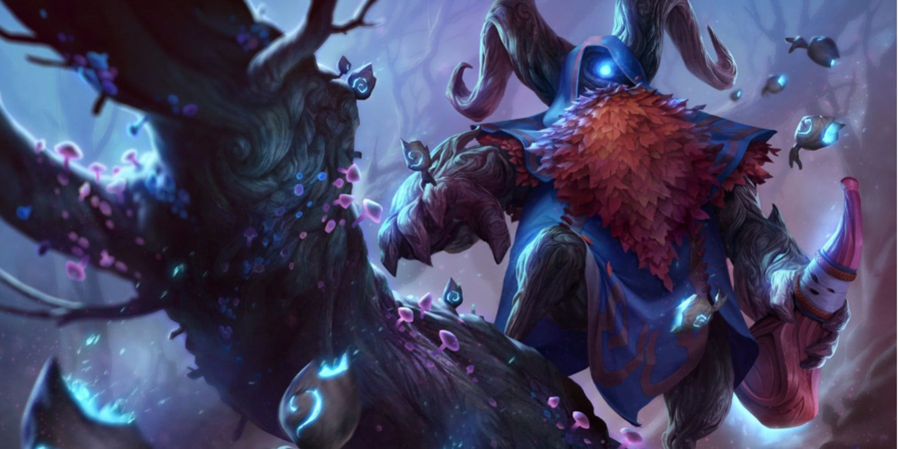 League of Legends Elderwood Bard splash art