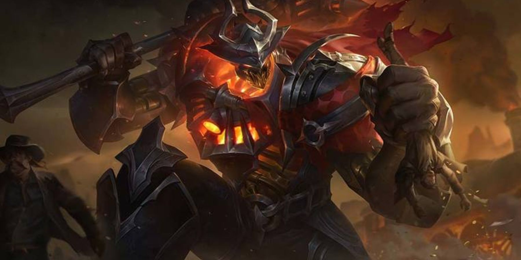 League of Legends High  Noon Mordekaiser splash art