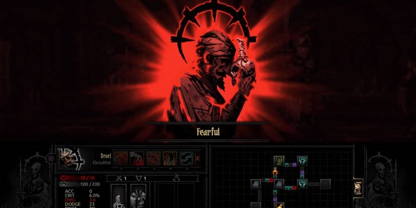 Hero with fearful affliction