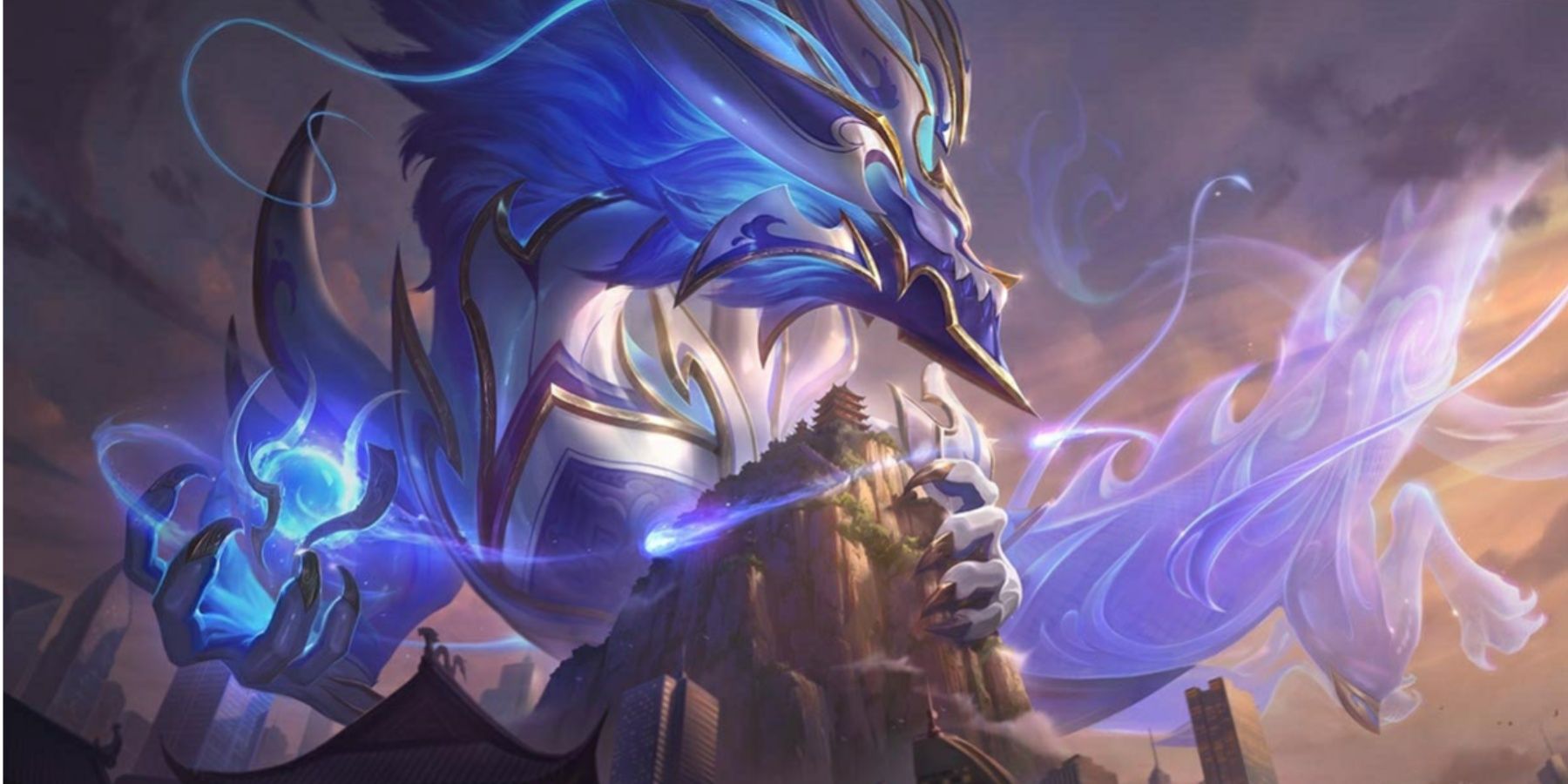 League of Legends Porcelain Protector Aurelion Sol Splash Art