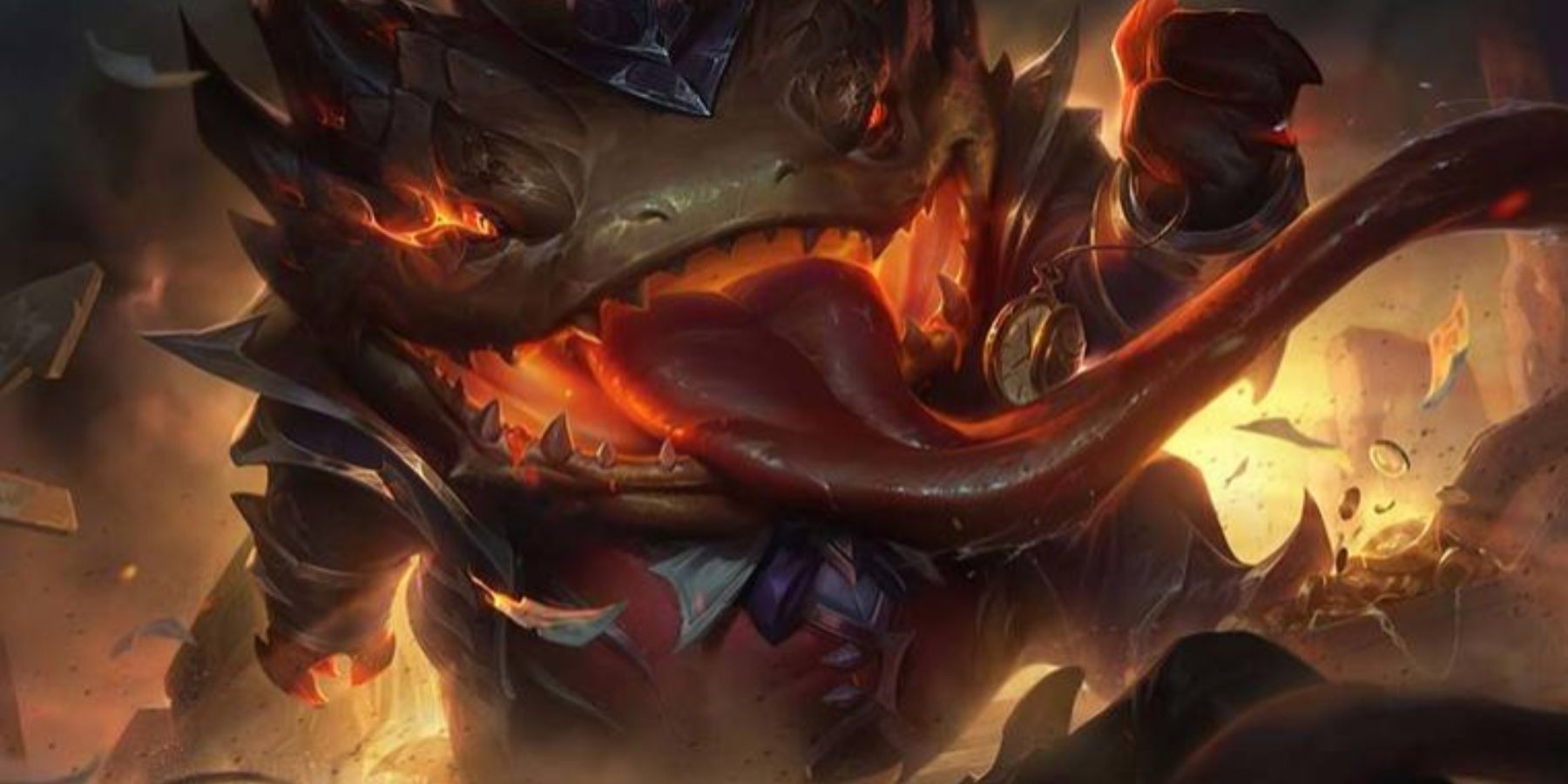 League OF Legends High Noon Tahm Kench splash art