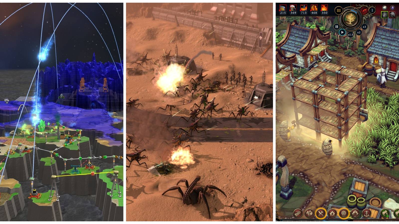Best Strategy Games Only On PC (Featured Image) - Various Screenshots