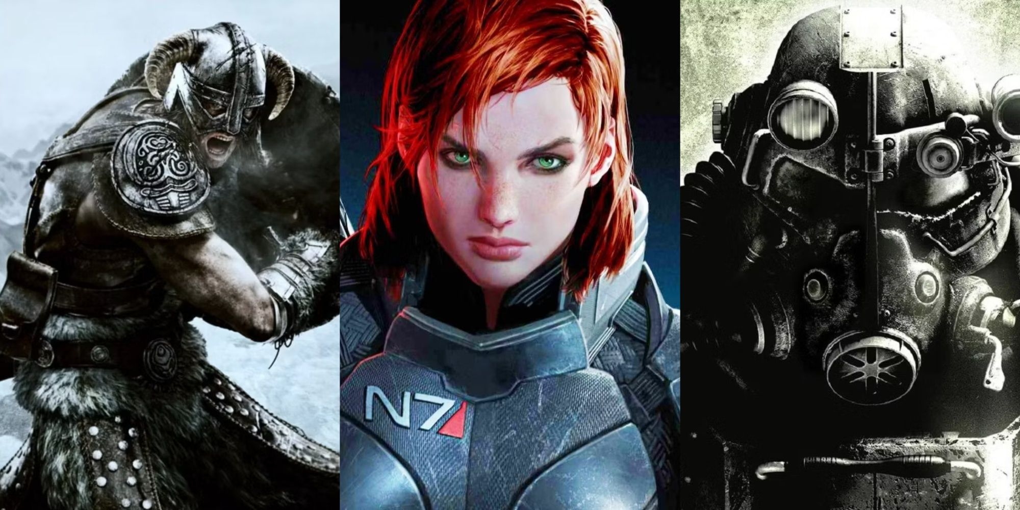 Mass Effect 3, Skyrim and Fallout 3 protagonists combined