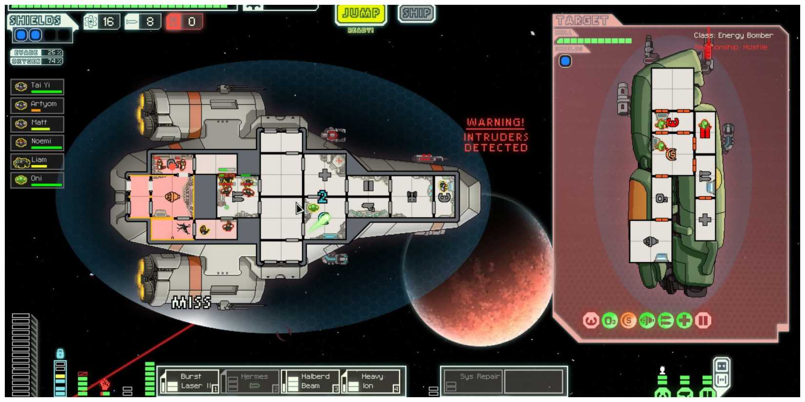 FTL: Faster Than Light - Steam Page Screenshot (Space Combat)