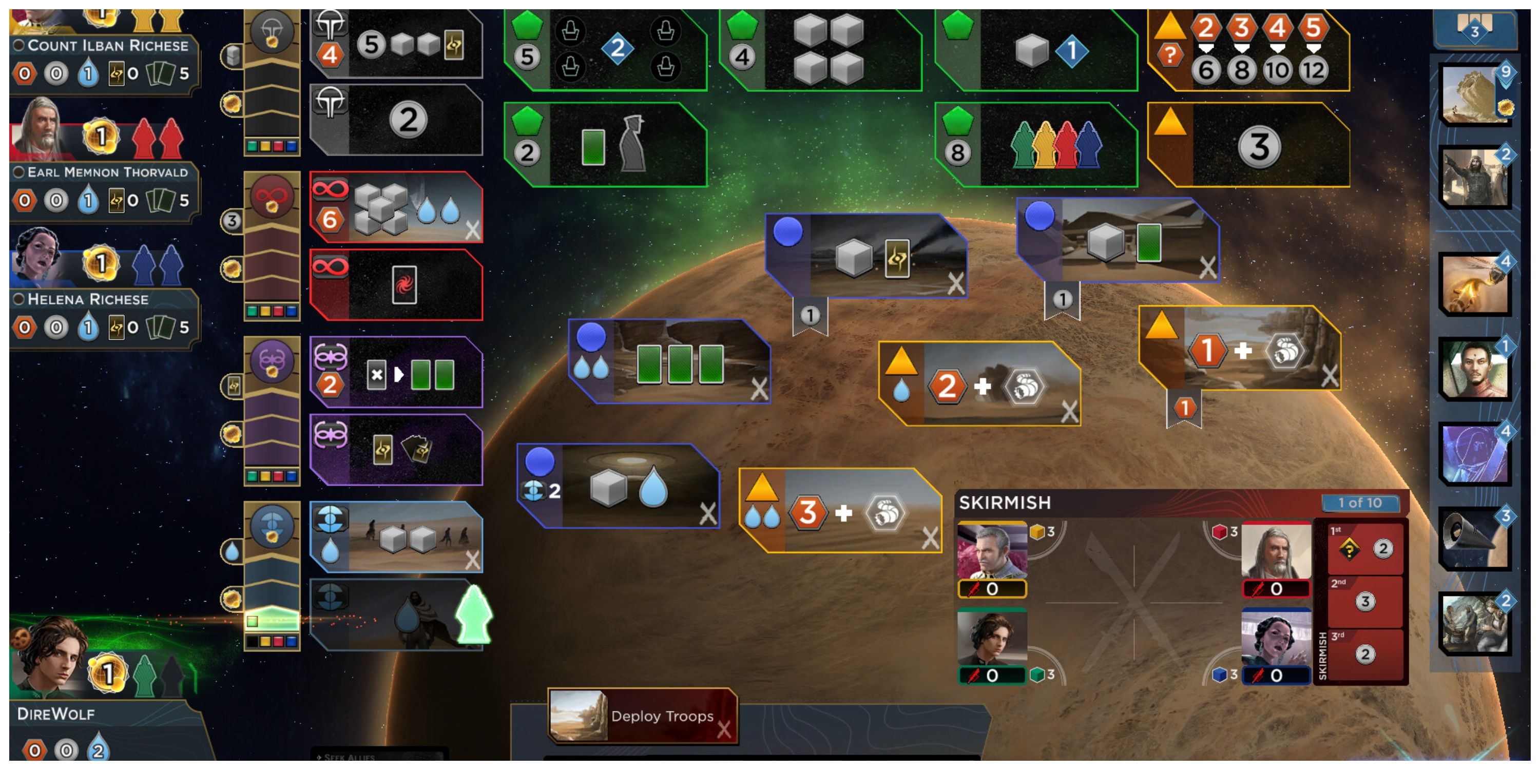 Dune: Imperium - Steam Store Page Screenshot (Board View)