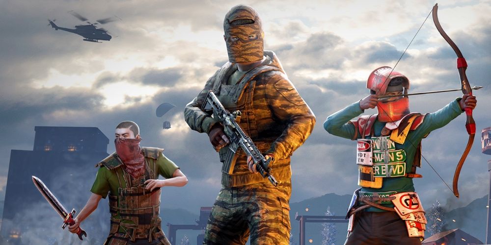 Rust Best Persistent World Games with 3 Characters Holding Weapons, Ranked