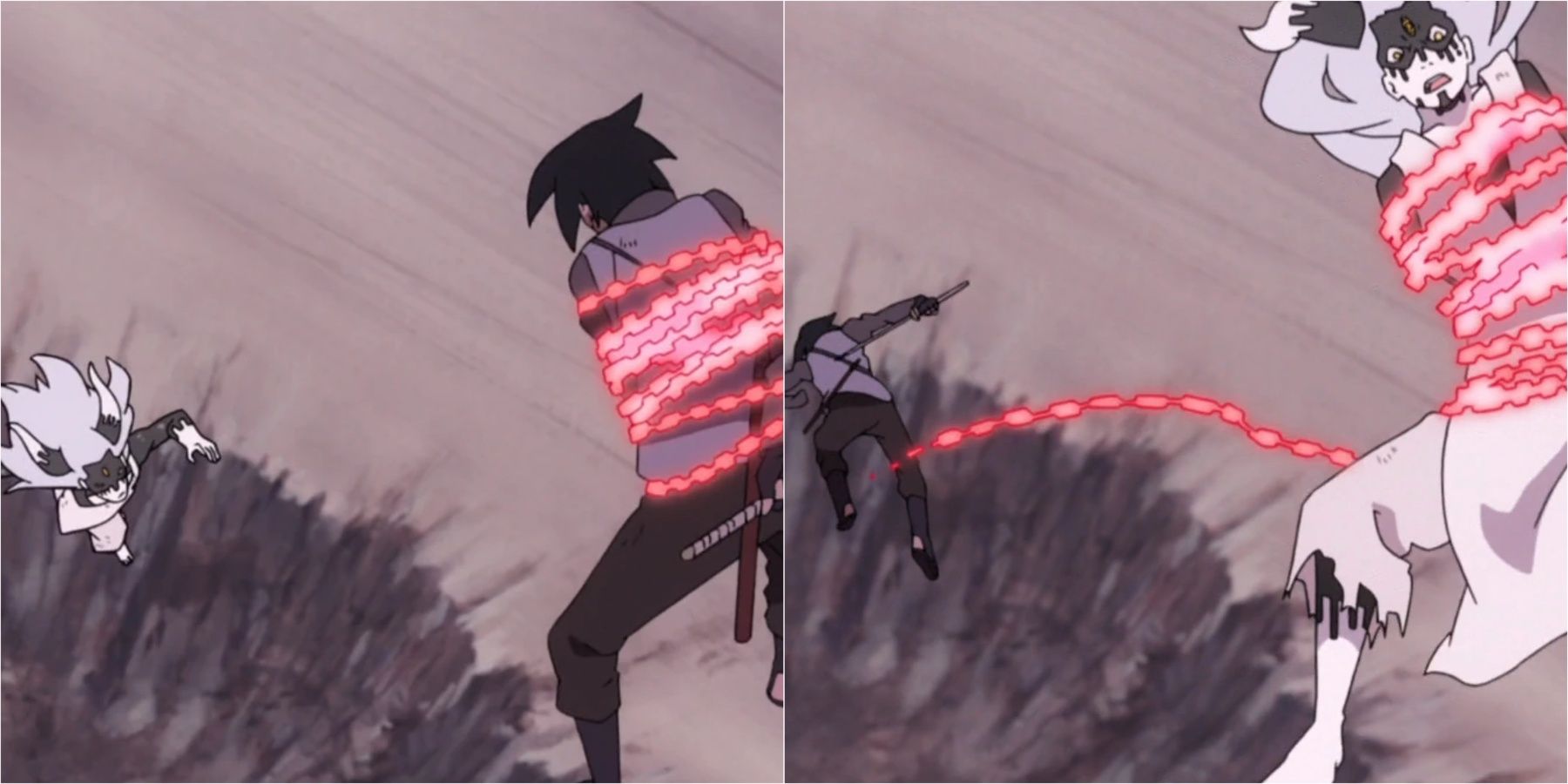 Sasuke's Amenotejikara in Naruto