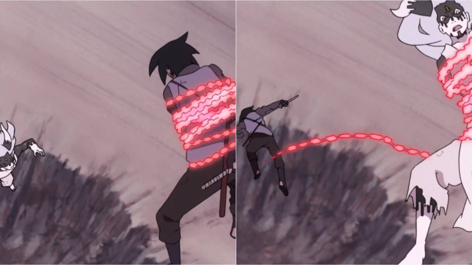 Sasuke's Amenotejikara in Naruto