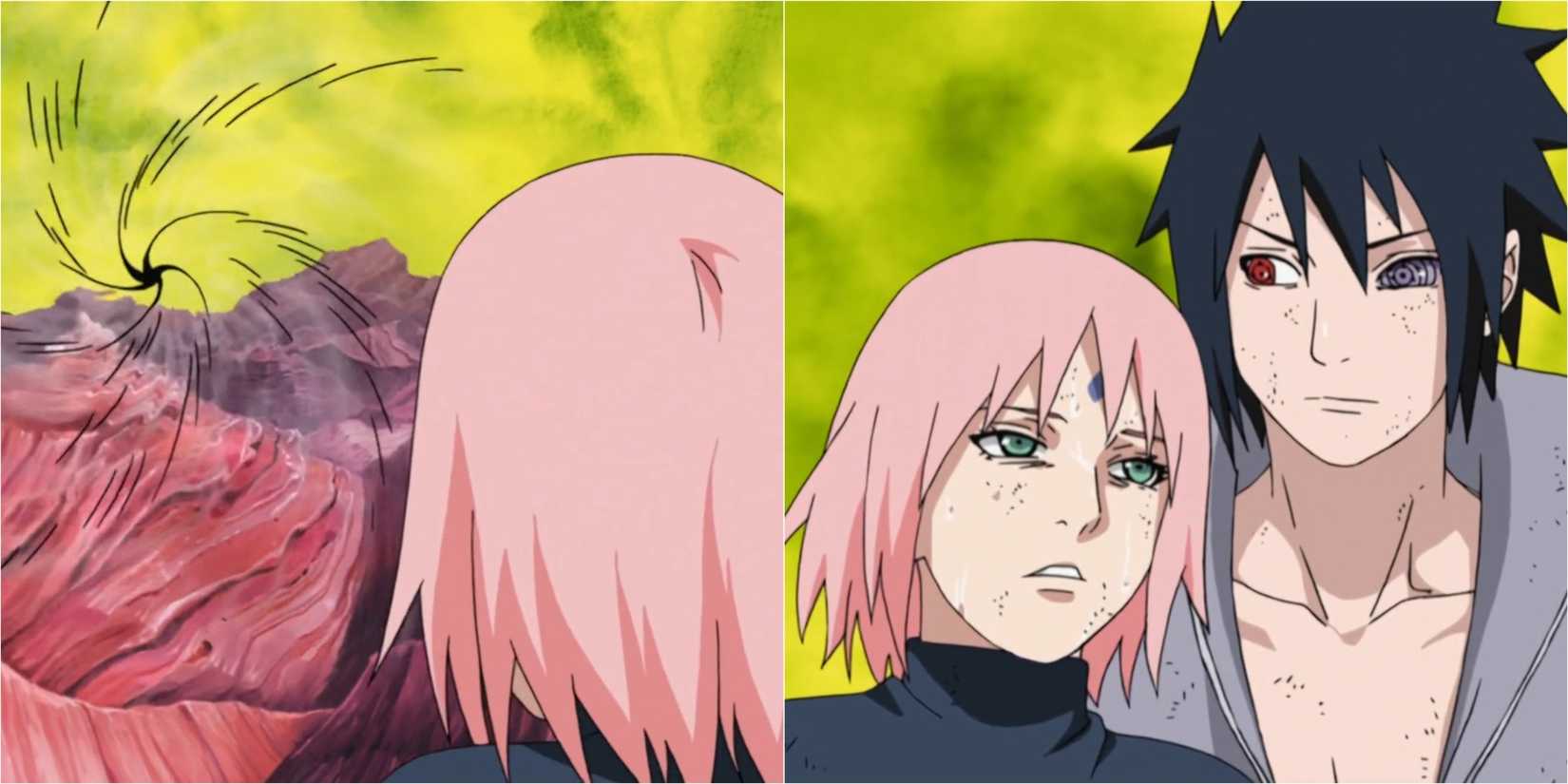 Sasuke Saves Sakura Using Amenotejikara