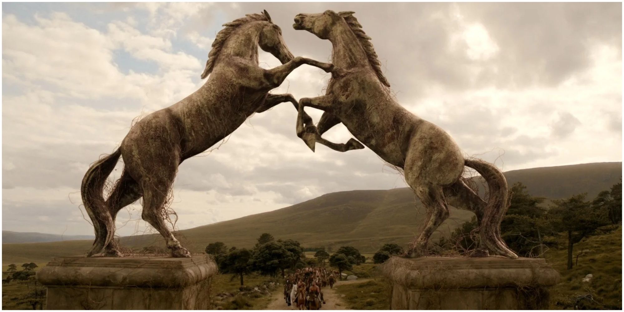 The Horse Gate entrance to the city of Vaes Dothrak in Game of Thrones.