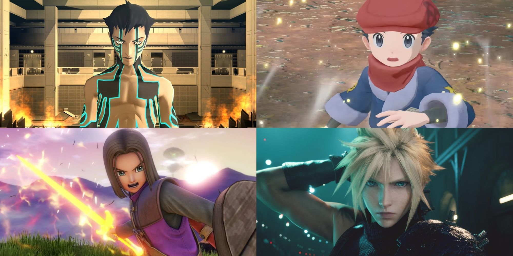 Shin megami Tensei, Pokemon, Dragon Quest 11 and Final Fantasy 7 leads feature image