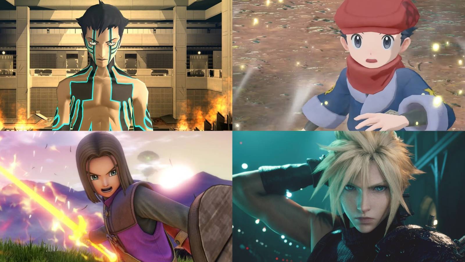 Shin megami Tensei, Pokemon, Dragon Quest 11 and Final Fantasy 7 leads feature image
