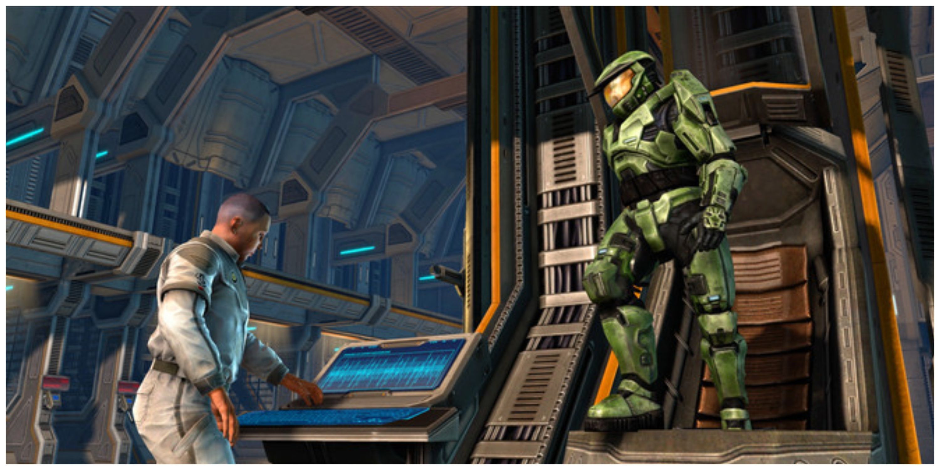 Halo: The Master Chief Collection - Steam Store Page Screenshot (Master Chief Stepping Out Of A Chamber)