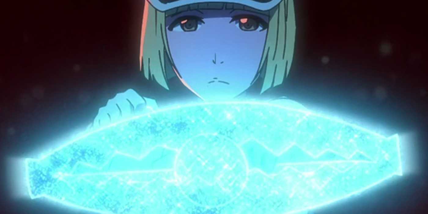 Liltotto preparing to shoot Ichigo with her Quincy bow in Bleach: The Thousand-Year Blood War Arc
