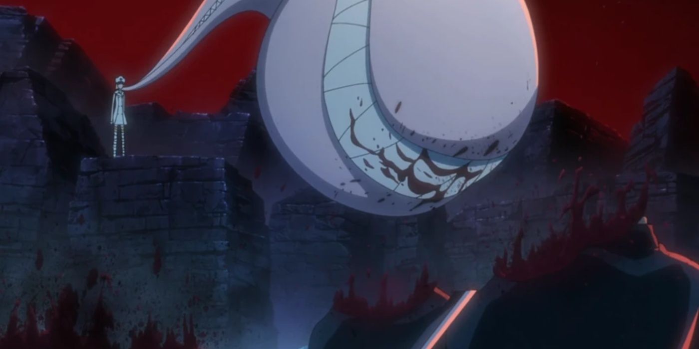 Liltotto using The Glutton to eat multiple Soul Reapers in Bleach; The Thousand-Year Blood War