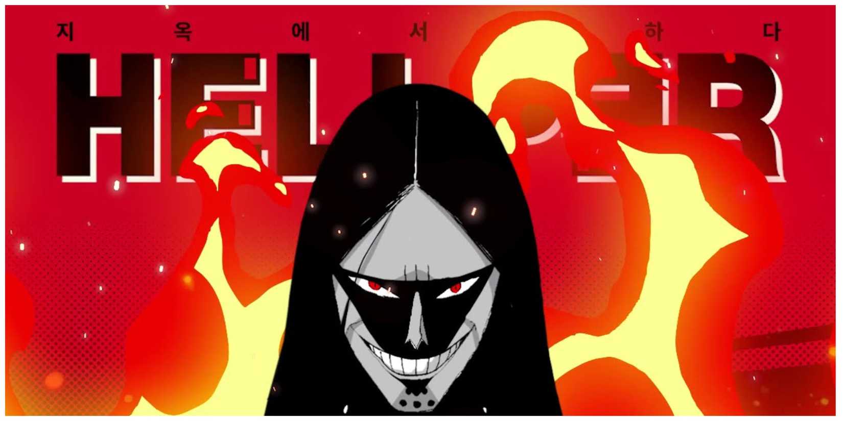 Hellper manhwa cover with main character