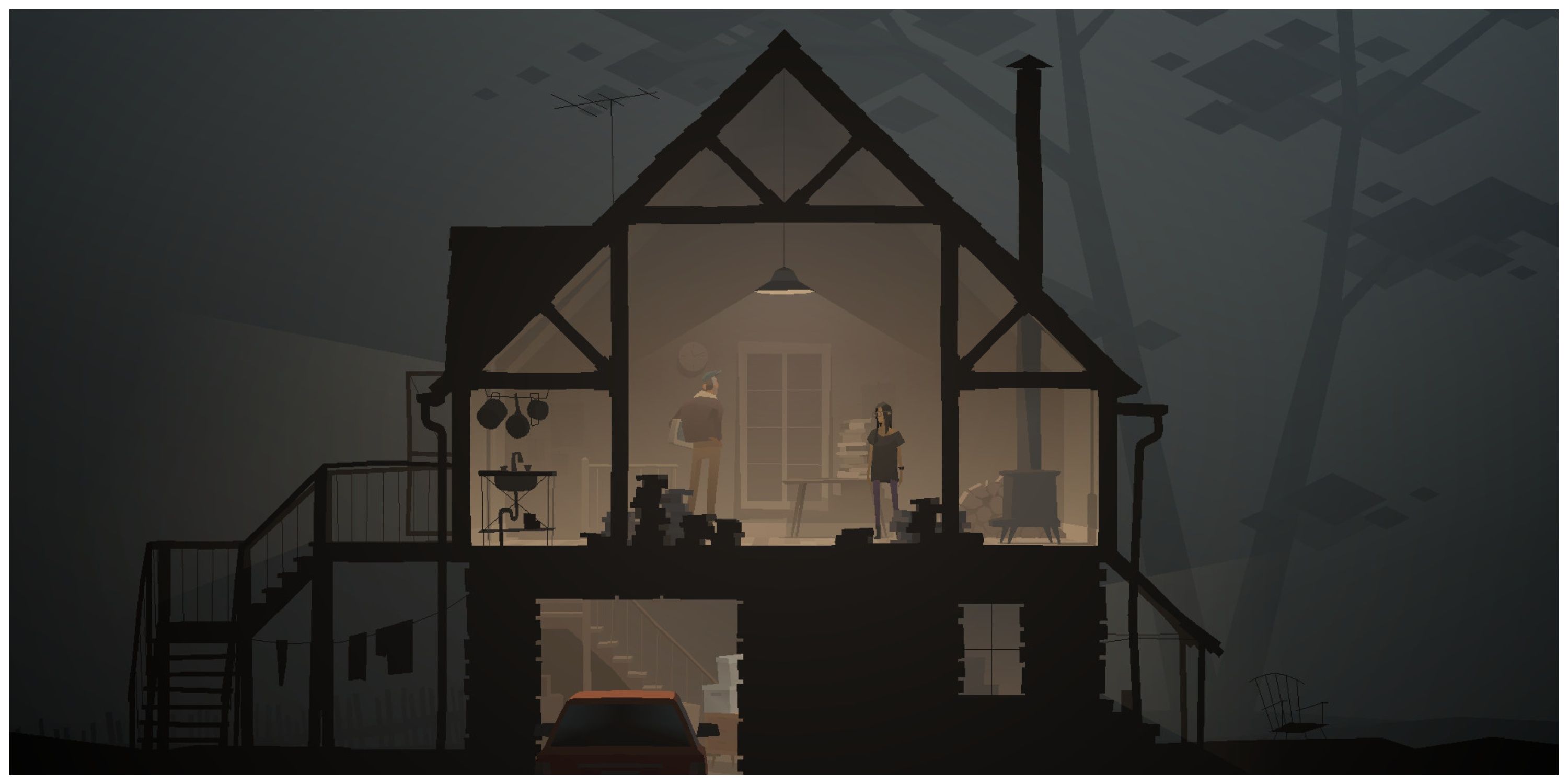 Kentucky Route Zero - Conway Talking In A House