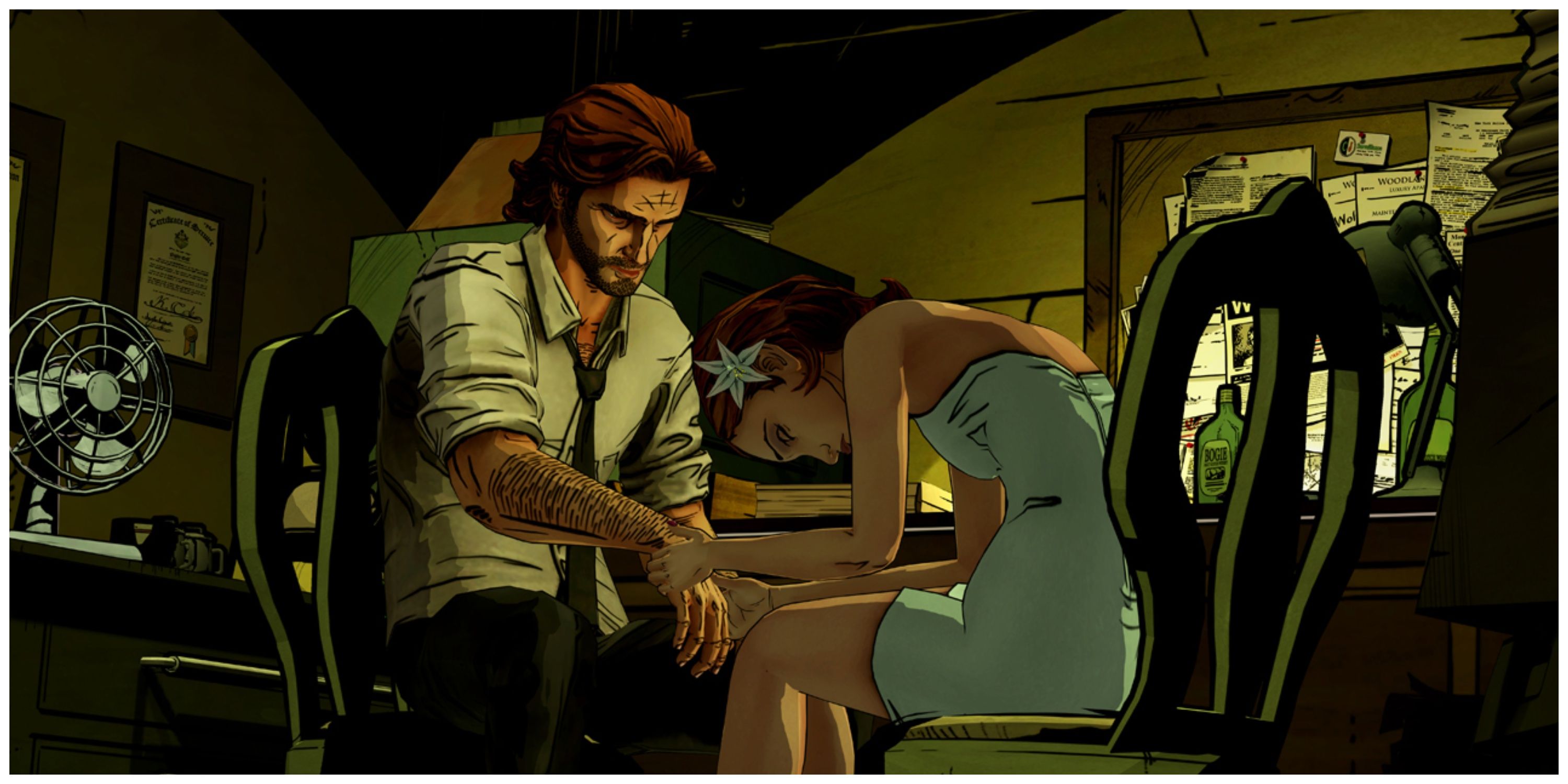 The Wolf Among Us - Bigby Wolf In An Office