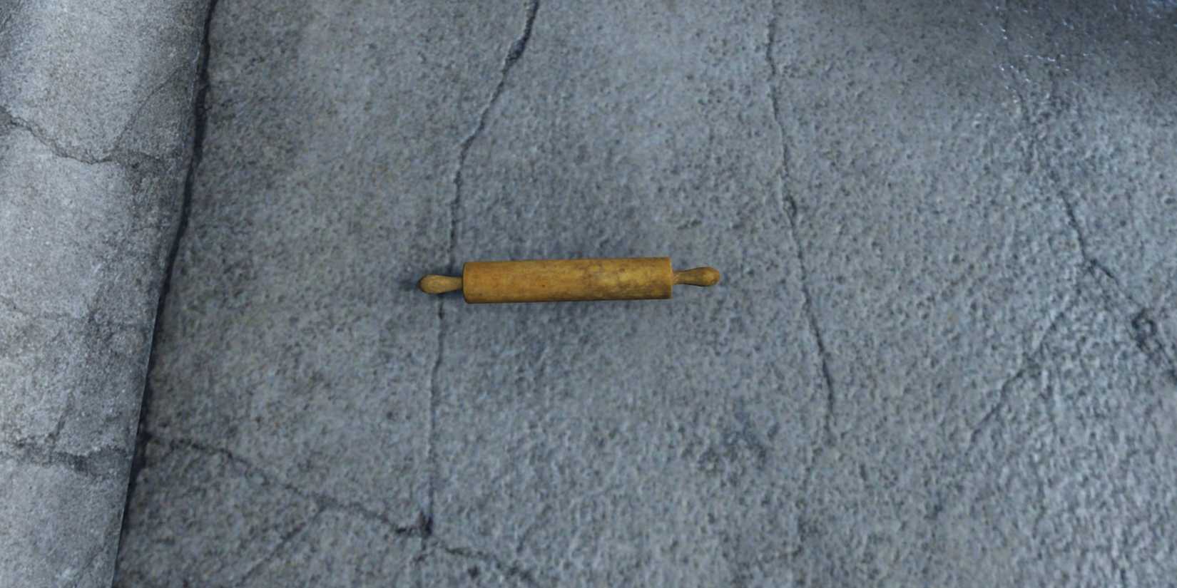 Rolling Pin on the ground