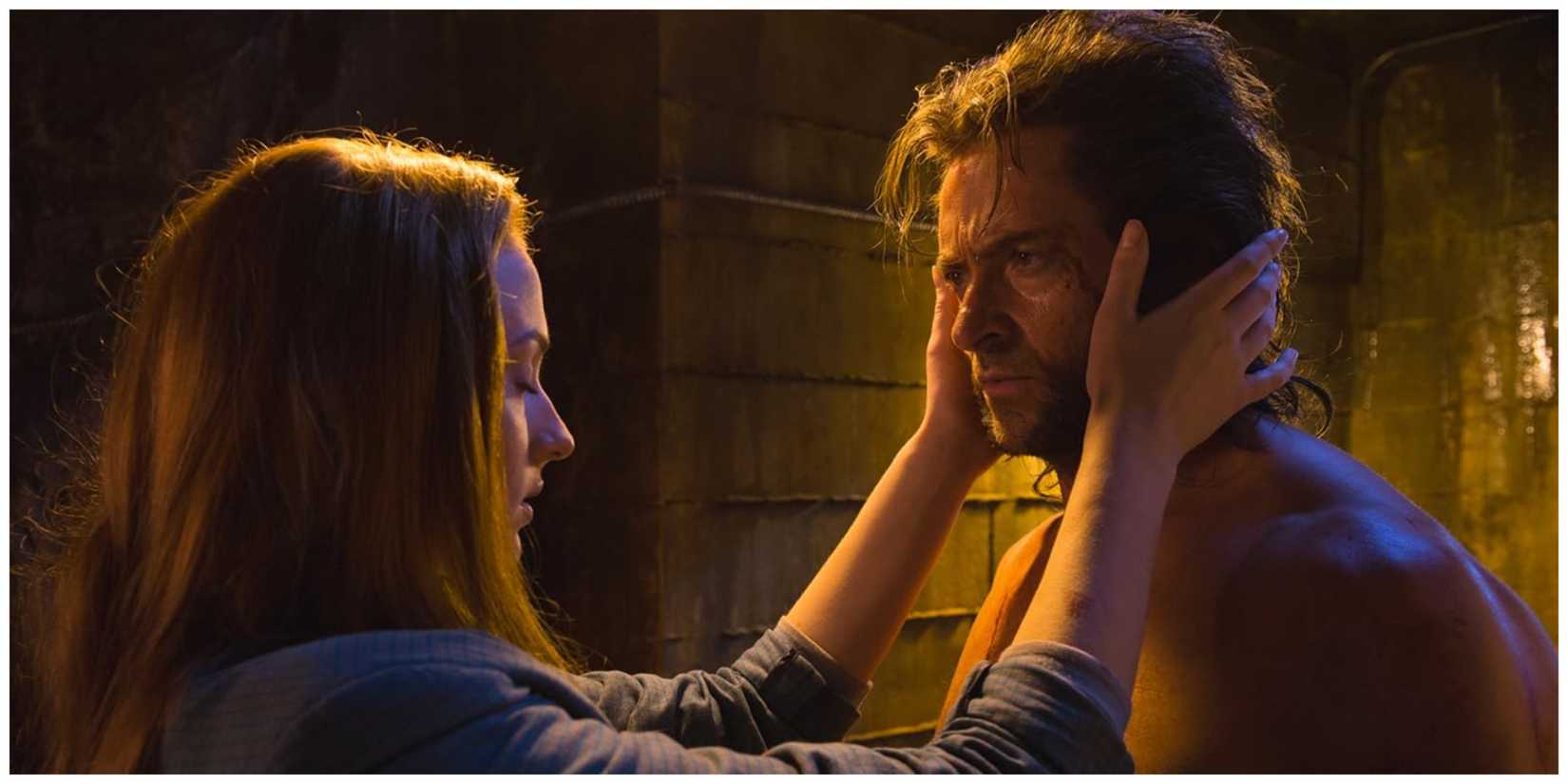 Young Jean helping Wolverine