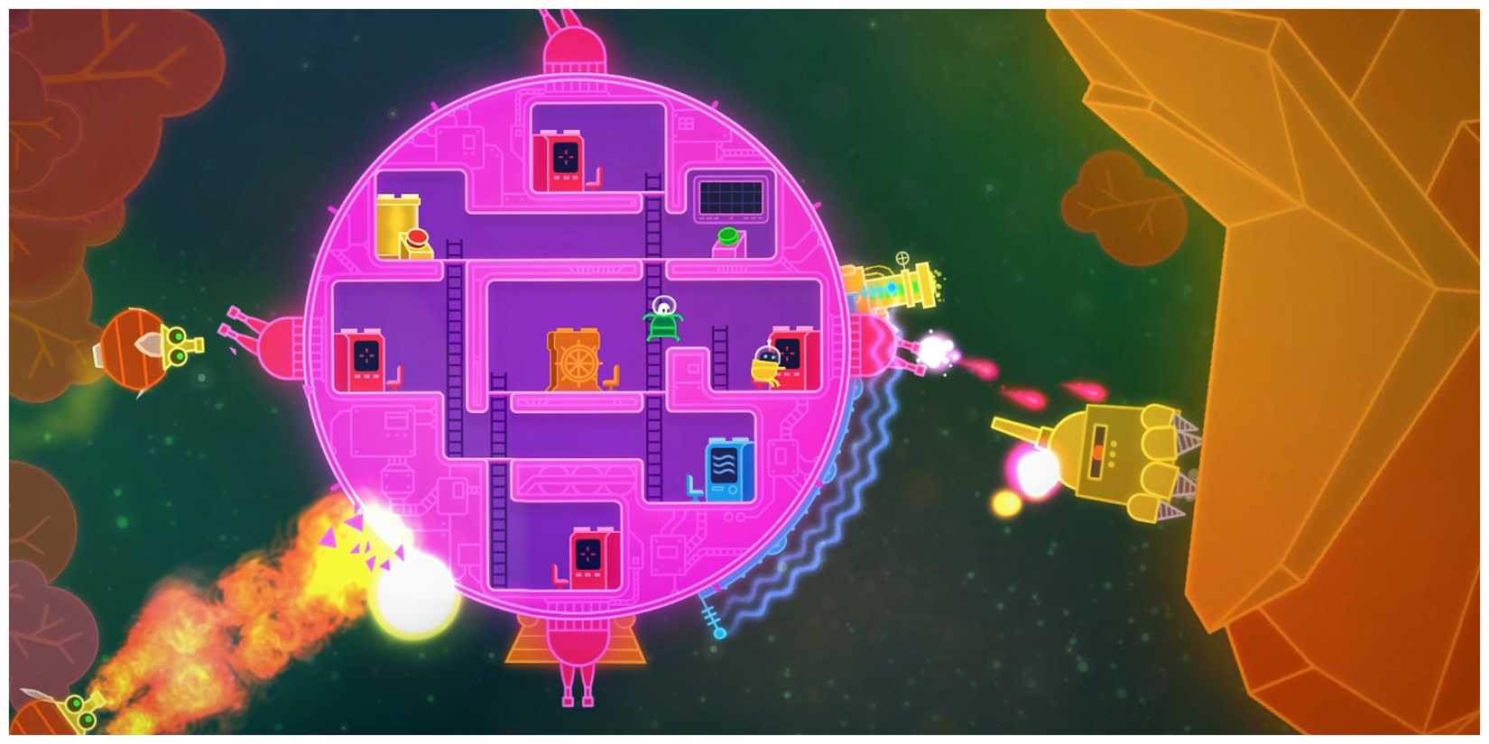 Lovers In A Dangerous Spacetime - Battling Enemies In A Spaceship
