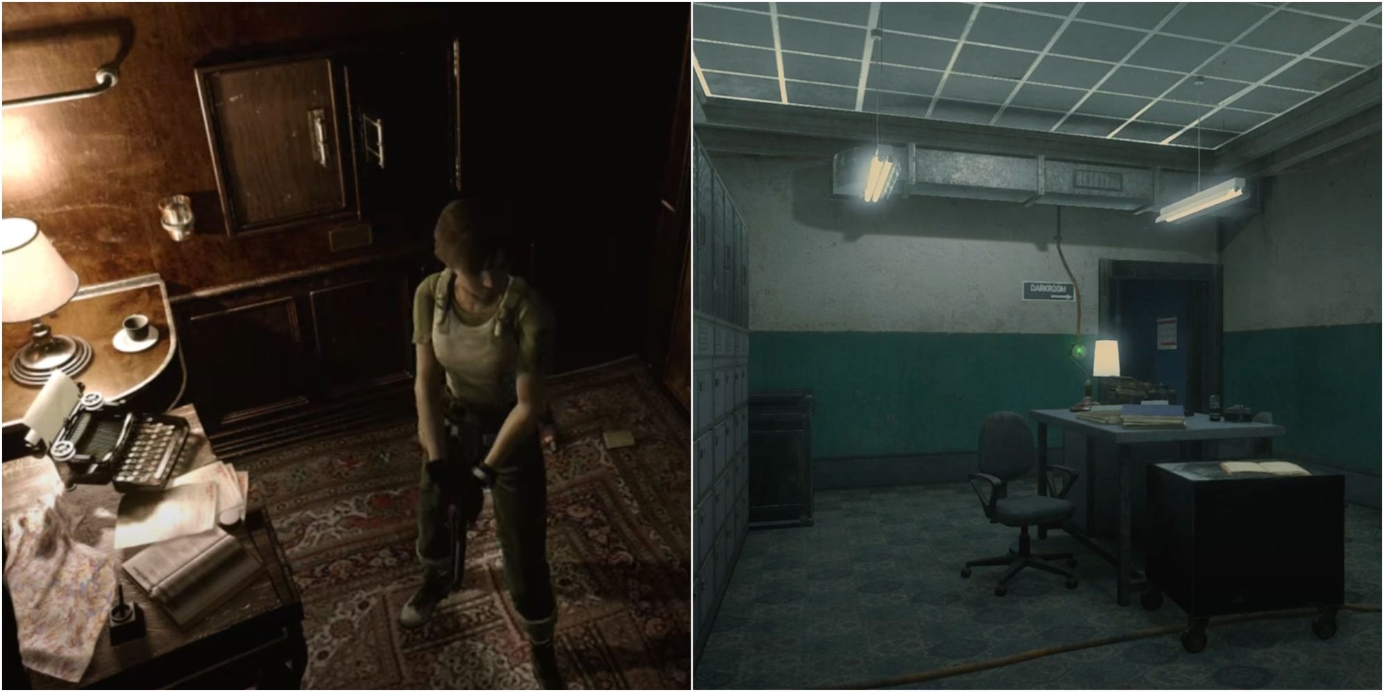 Rebecca in a save room and RPD save room 