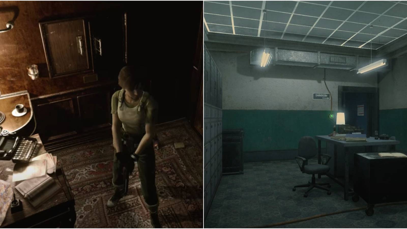 Rebecca in a save room and RPD save room 