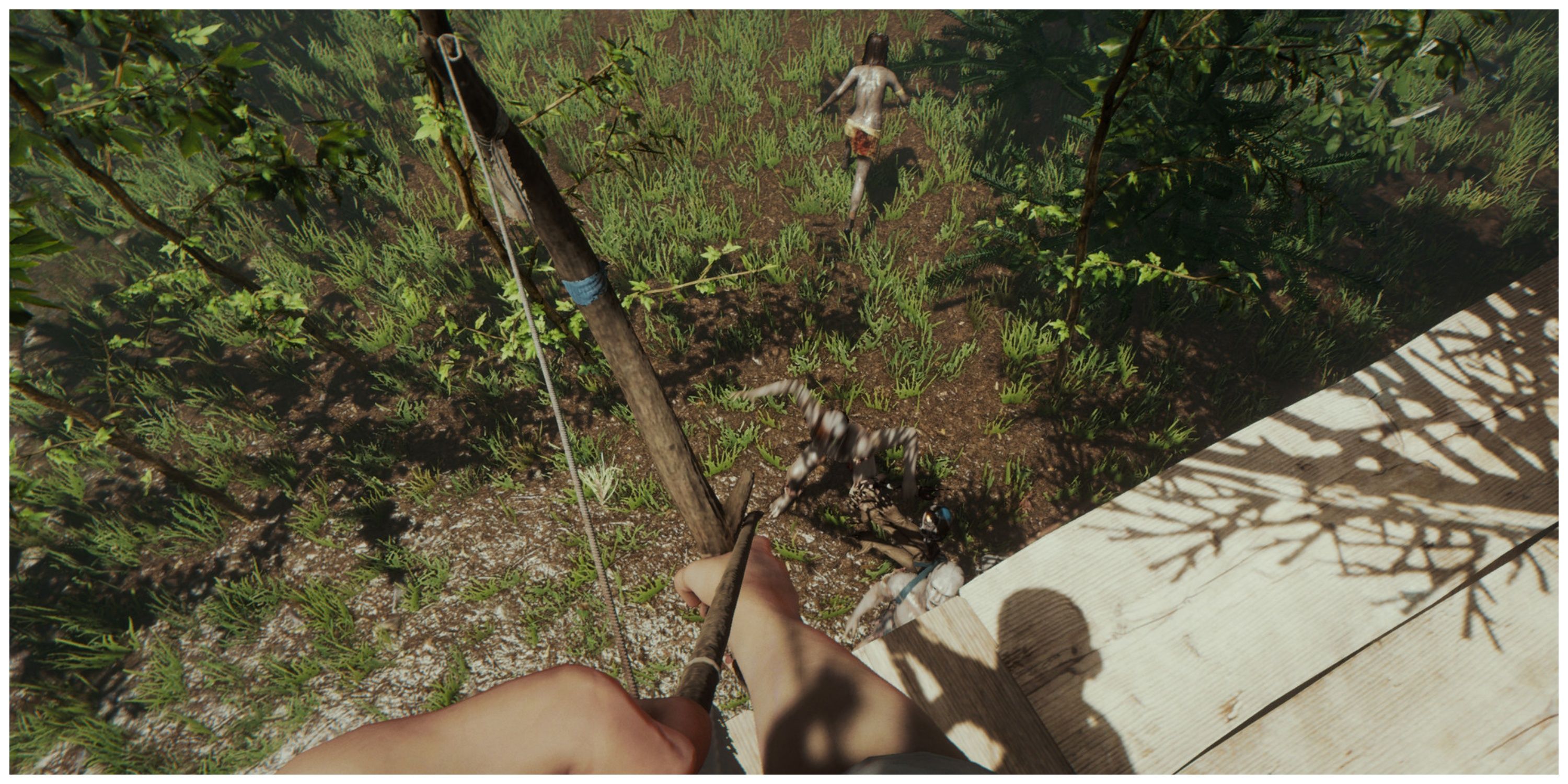 The Forest - Firing At Enemies With A Bow And Arrow