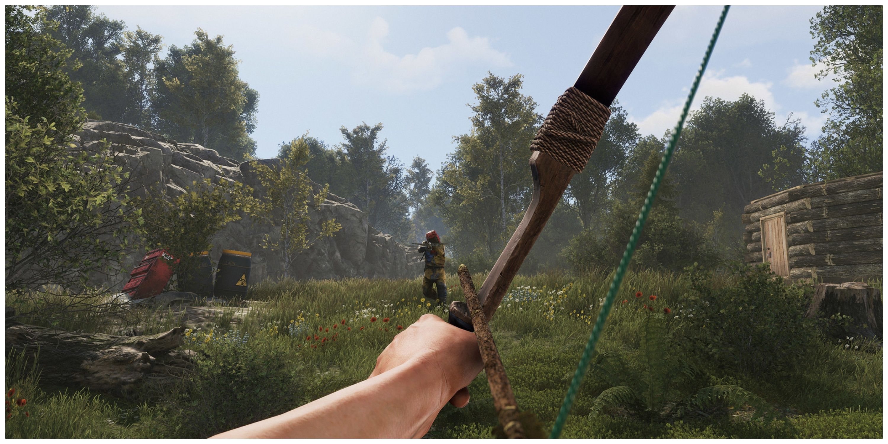 Rust - Firing At An Enemy With A Bow And Arrow