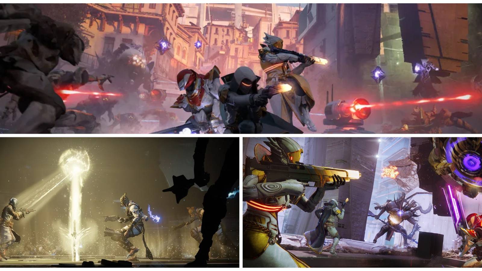 Collage Image of Key Art for Into The Light and Warlocks Fighting