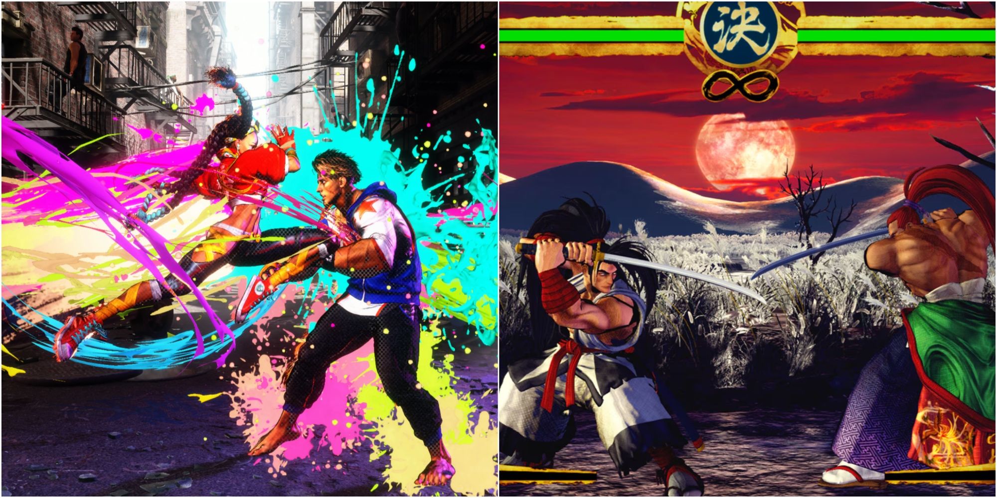 Street Fighter 6 and Samurai Showdown