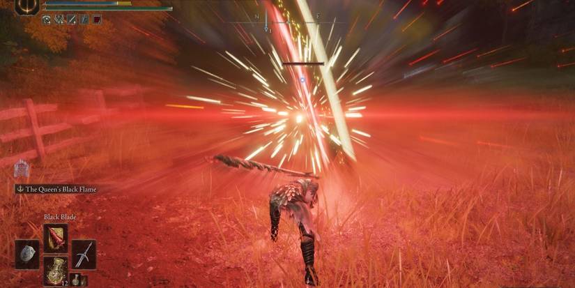 10 Most Overpowered Incantations In Elden Ring Player blasting an enemy with black blade incantation