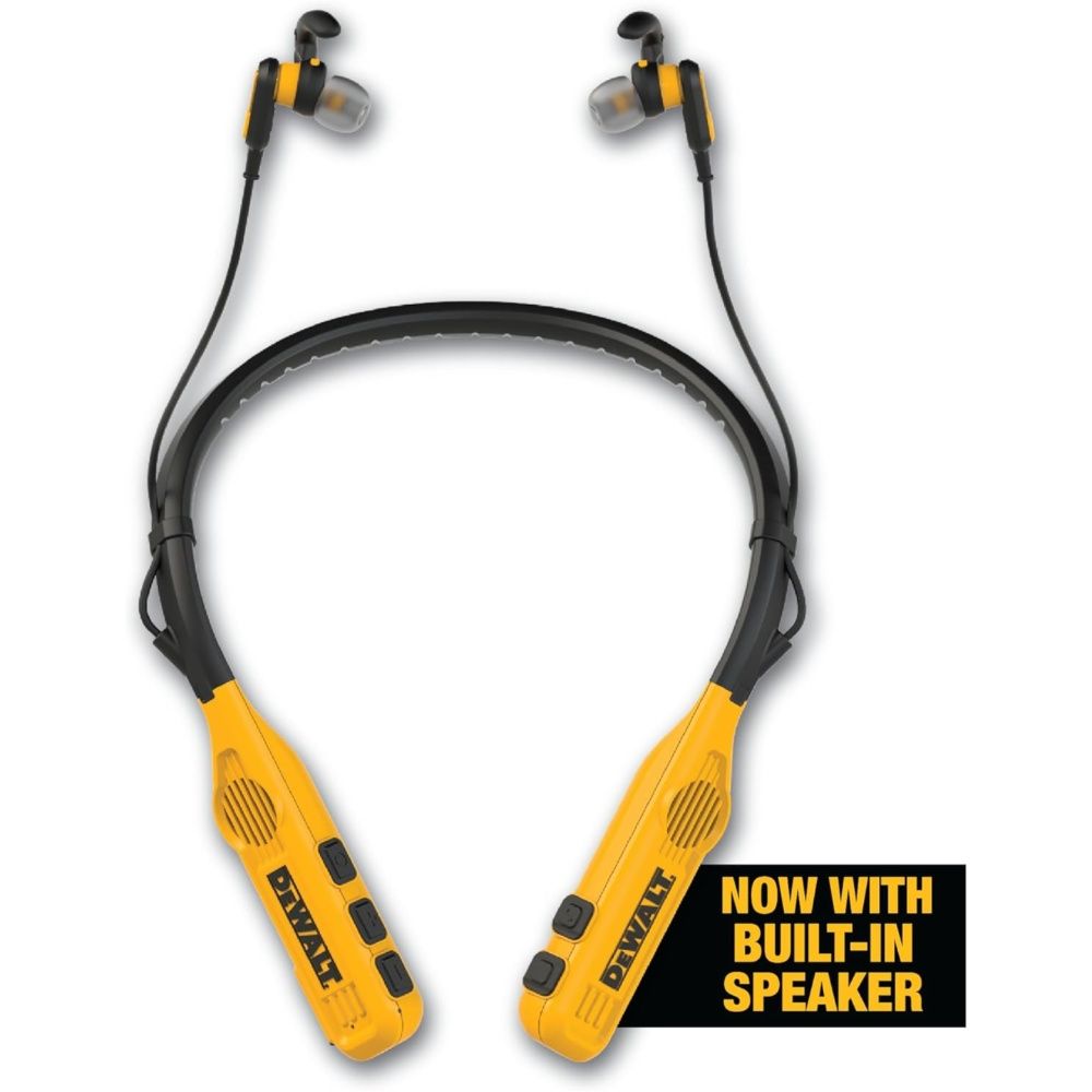 DeWALT 2 in 1 neckband headphones