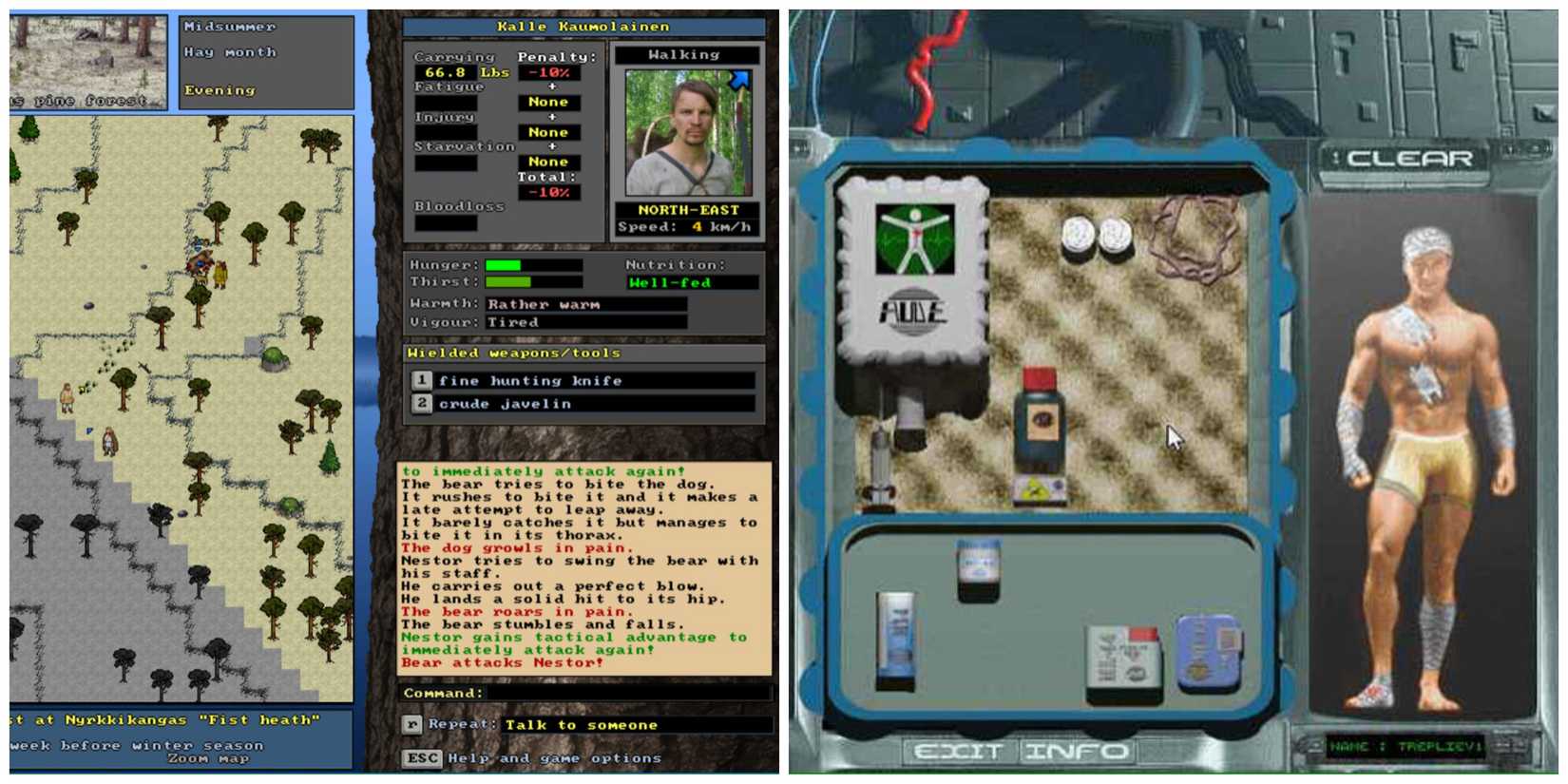 UnReal World & Robinson's Requiem - Gameplay Screenshots