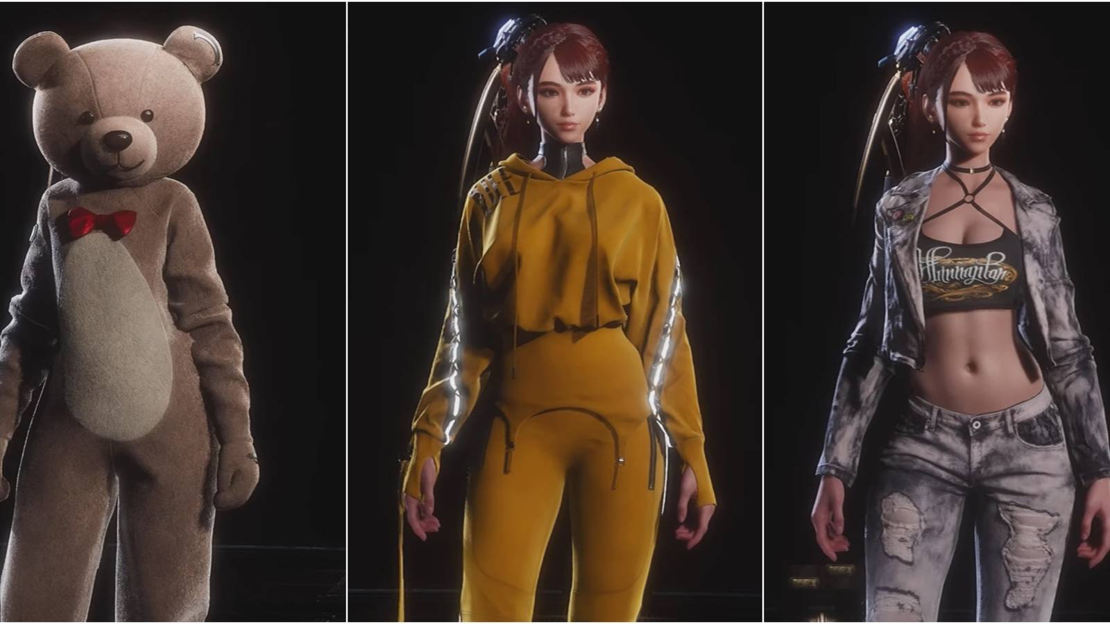 Fluffy Bear, Bright Yellow, and Punk Rock Outfits 