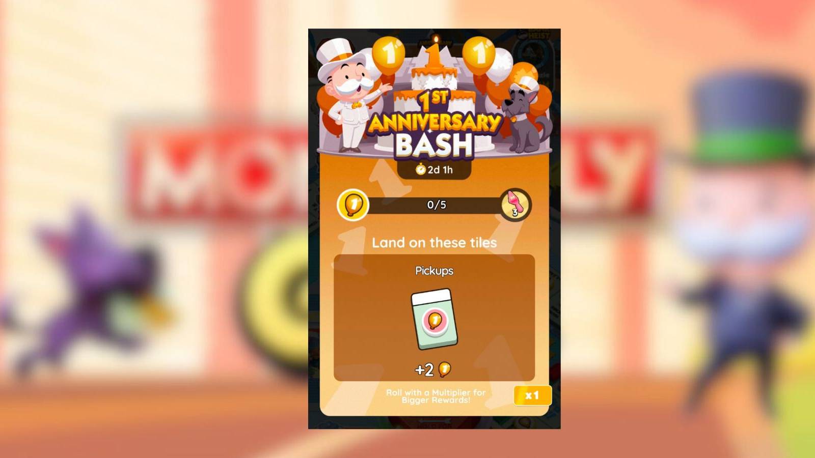 monopoly go 1st anniversary bash rewards