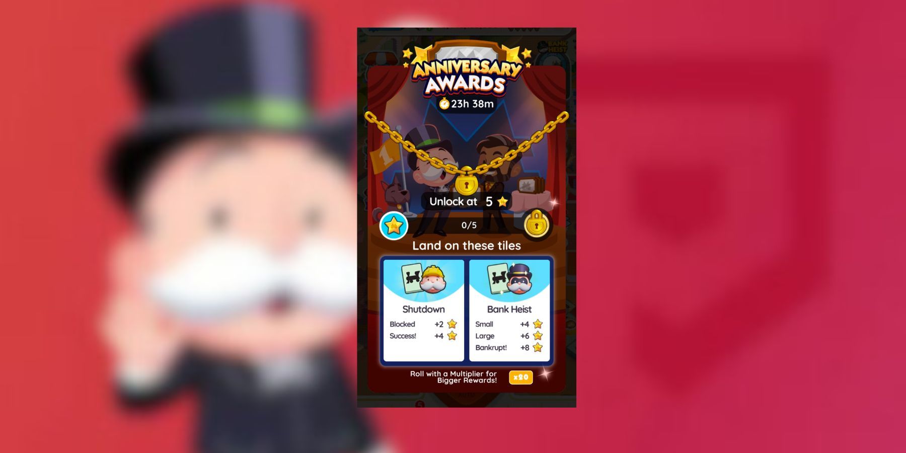 monopoly go anniversary awards rewards