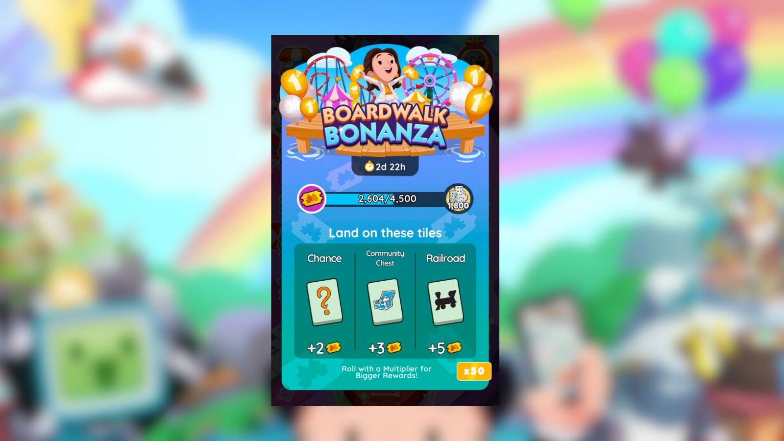monopoly go boardwalk bonanza rewards