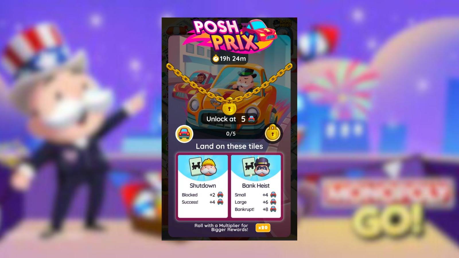 monopoly go posh prix