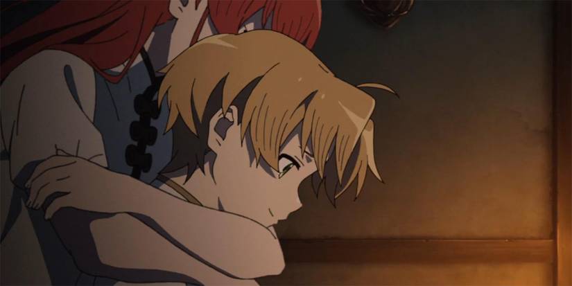 Eris hugs Rudeus in Mushoku Tensei Jobless Reincarnation