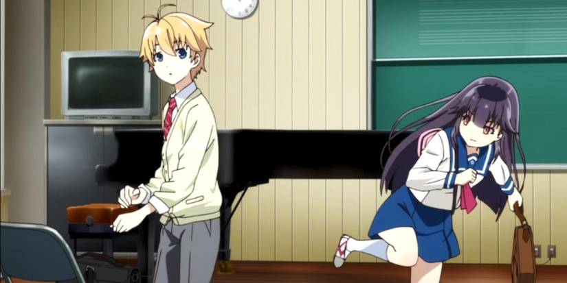 Haruchika: Haruta & Chika both playing around