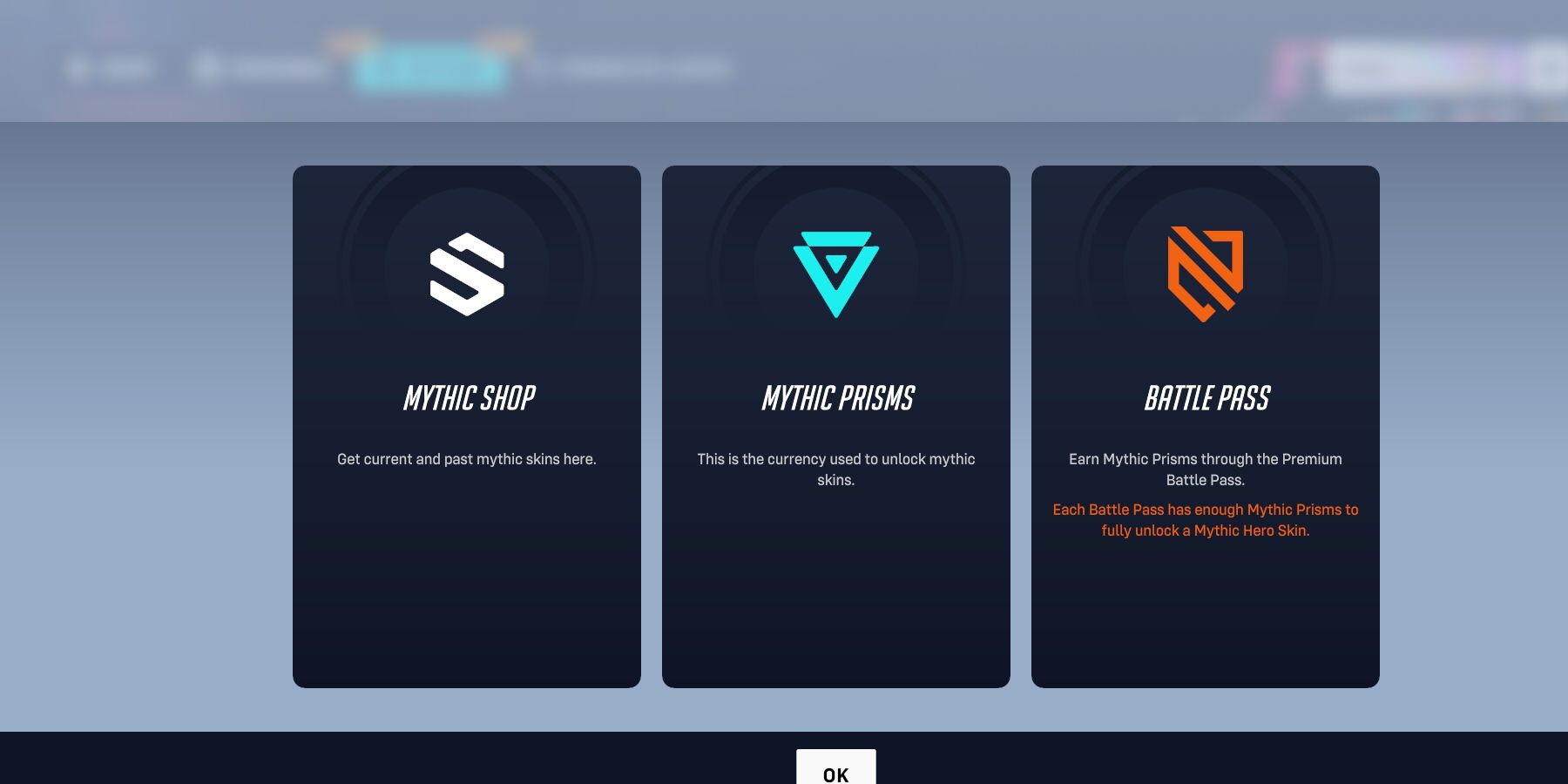 mythic shop and mythic prisms explained in Overwatch 2