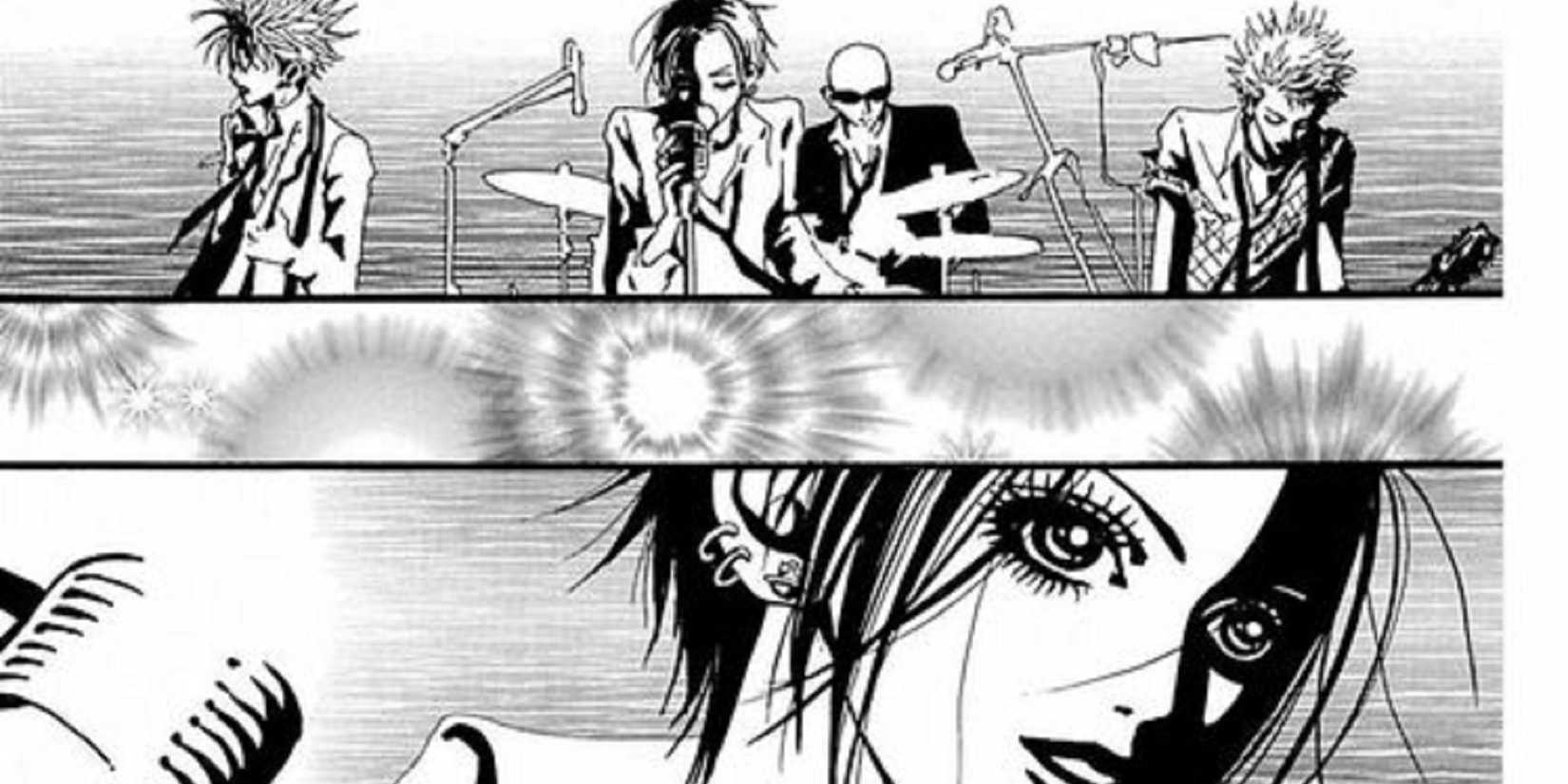 Nana O performing with her band Black Stones