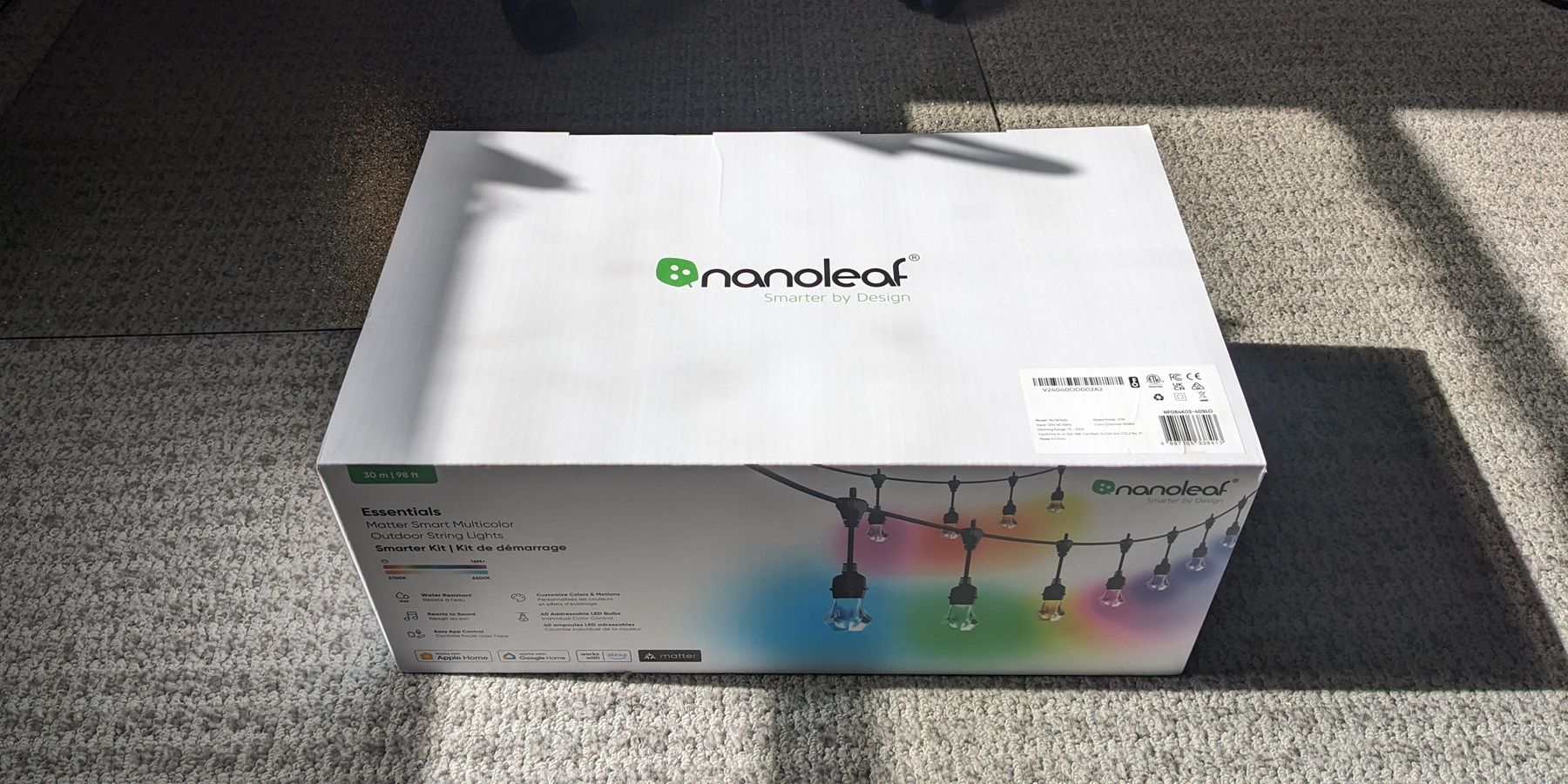 Nanoleaf Outdoor String Lights Packaging