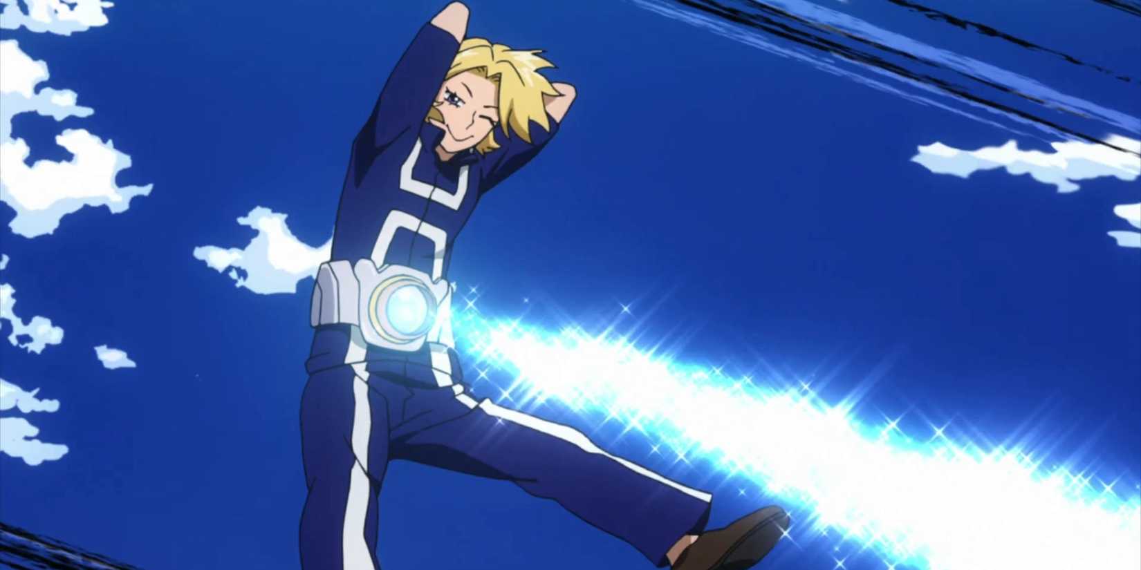 Yuga Aoyama using Navel Laser in My Hero Academia