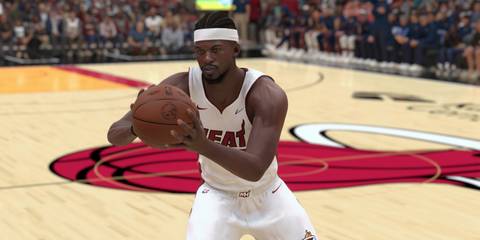 NBA 2K24 Jimmy Butler fakes a pass