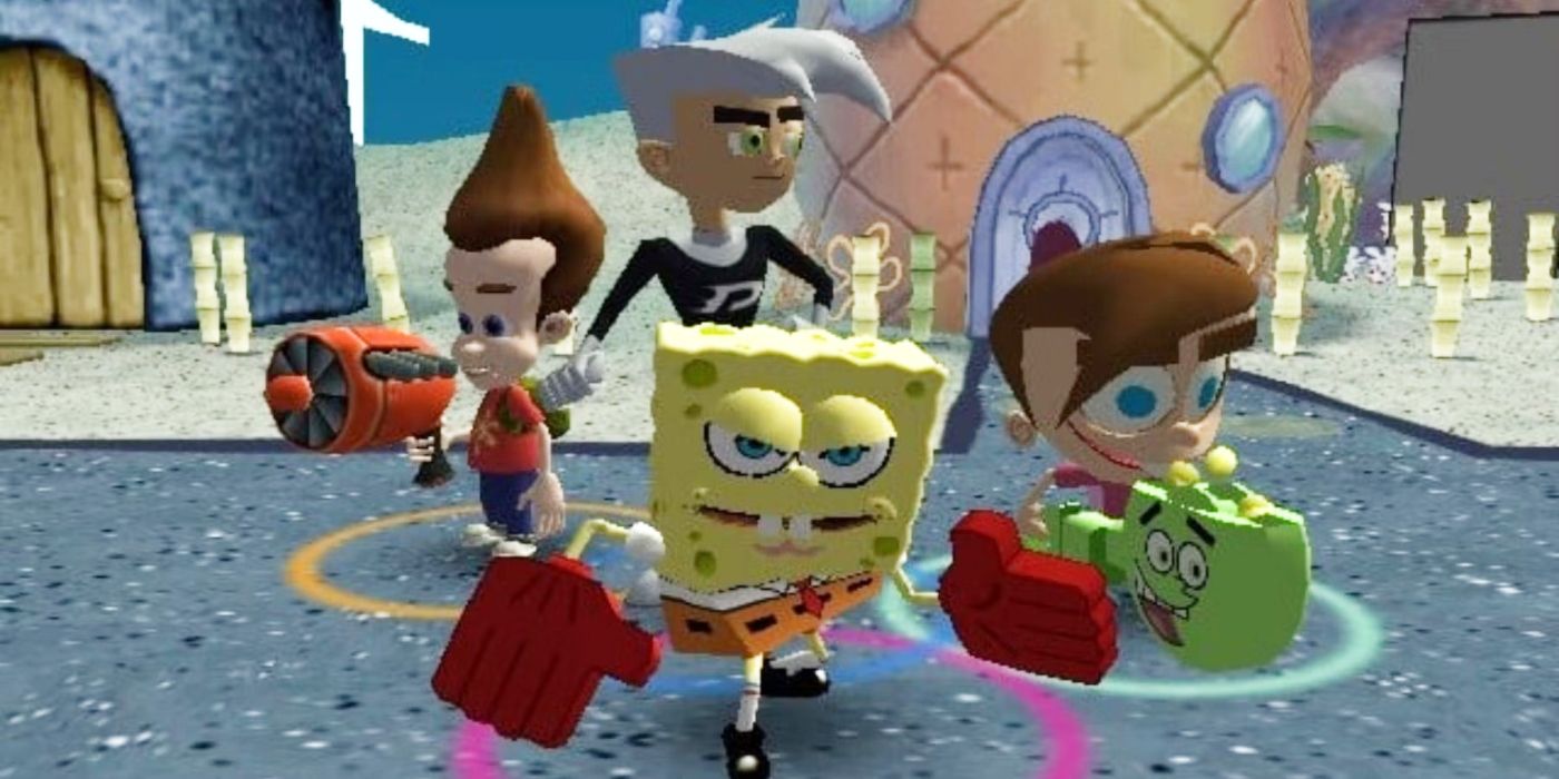 Jimmy Neutron, Danny Phantom, Timmy Turner, SpongeBob, Nicktoons Unite