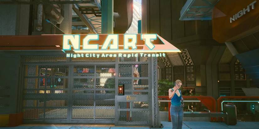 Night City Area Rapid Transit Trains (NCART) in Cyberpunk 2077